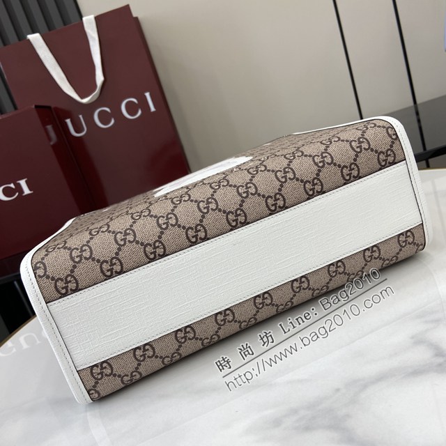 Gucci專櫃古馳2025早春兒童系列最新款動物印花手提托特包 jh2898型號：605614